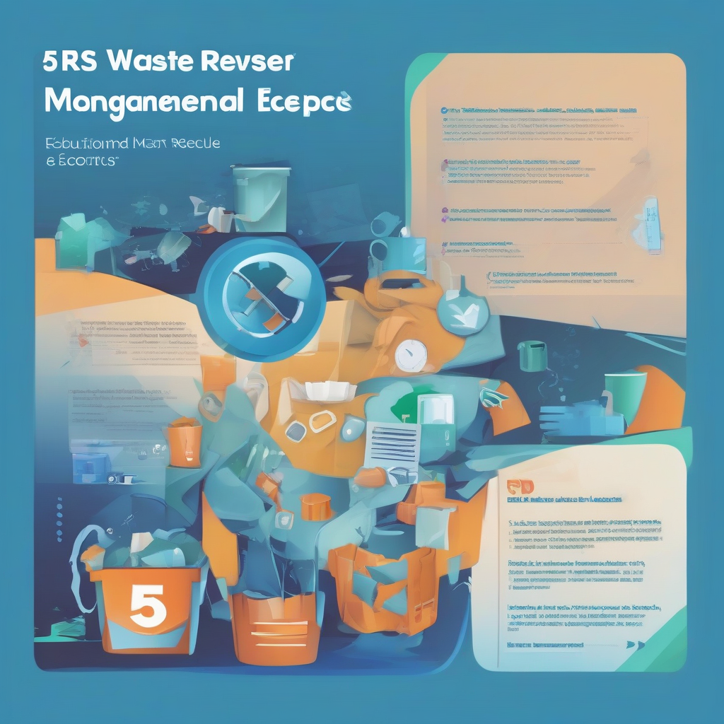 The 5rs of Waste Management Reduce Reuse Recycle Recover and Repair ...
