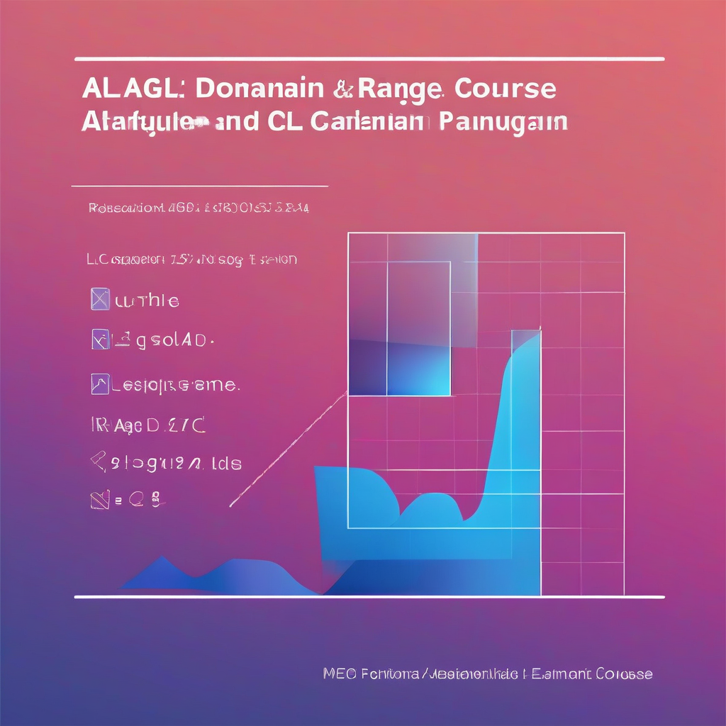 Alg Domain And Range - Free Online Course | EducationShop
