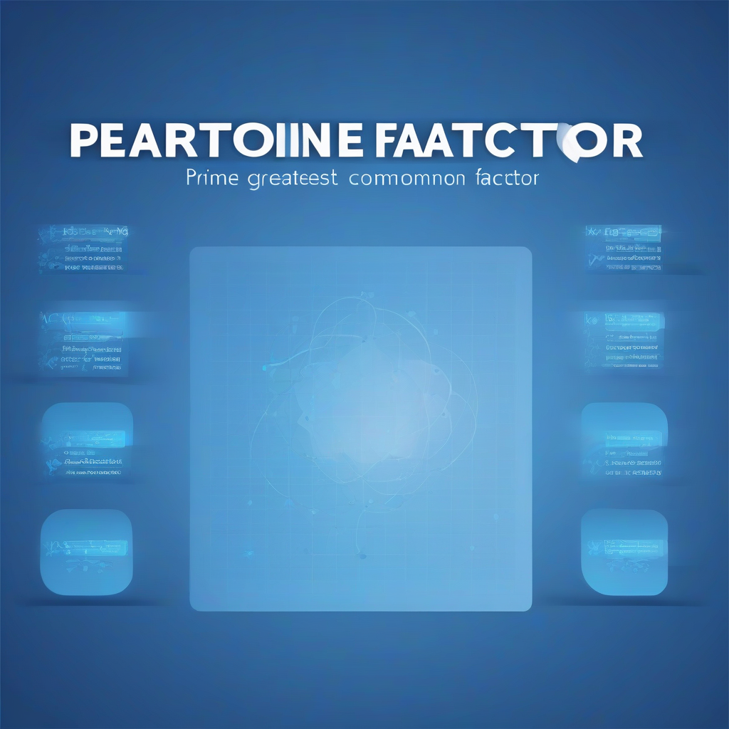 Prime Factors and Greatest Common Factor - Free Online Course ...
