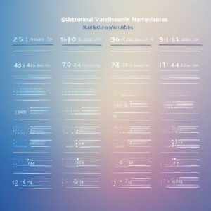 Adding and Subtracting Negative Numbers Variables